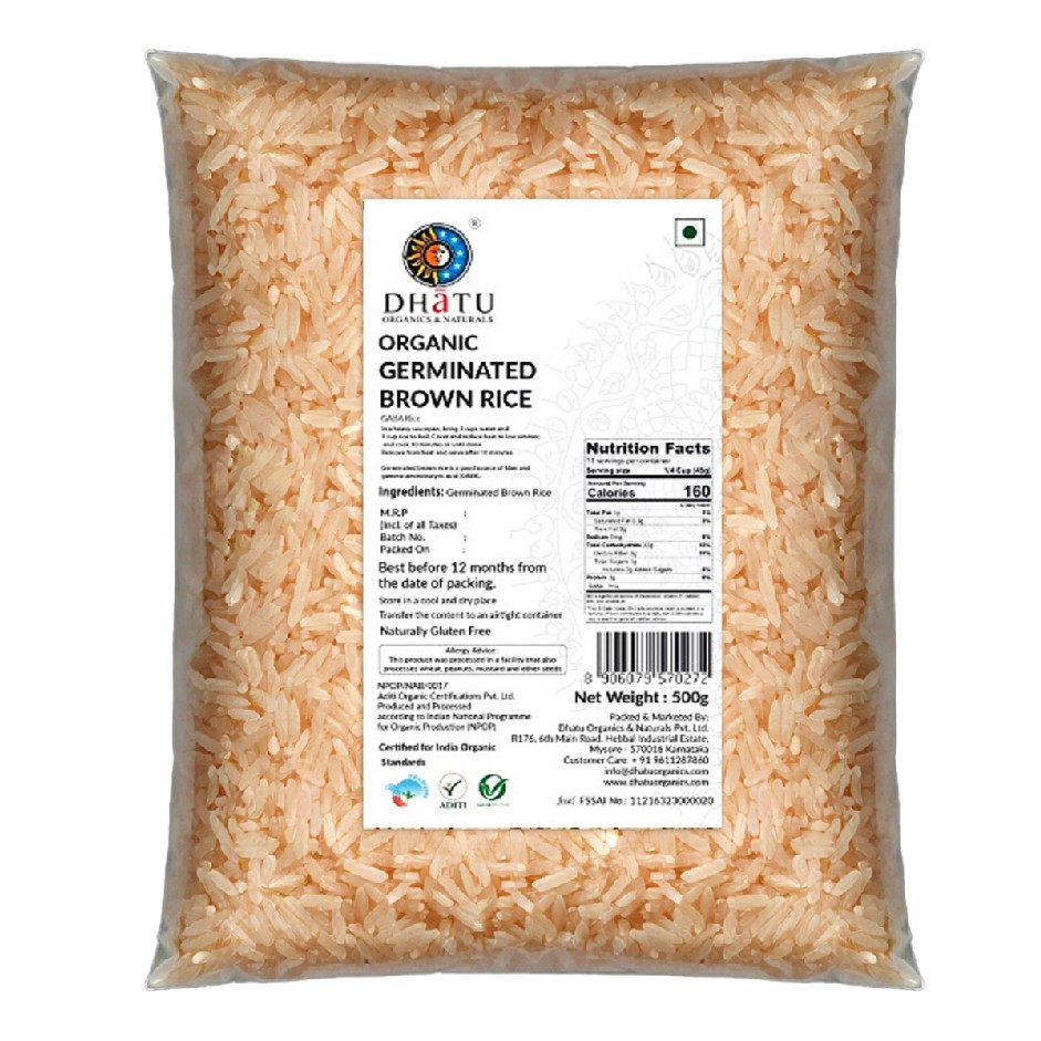 Organic Germinated Brown Rice 500g