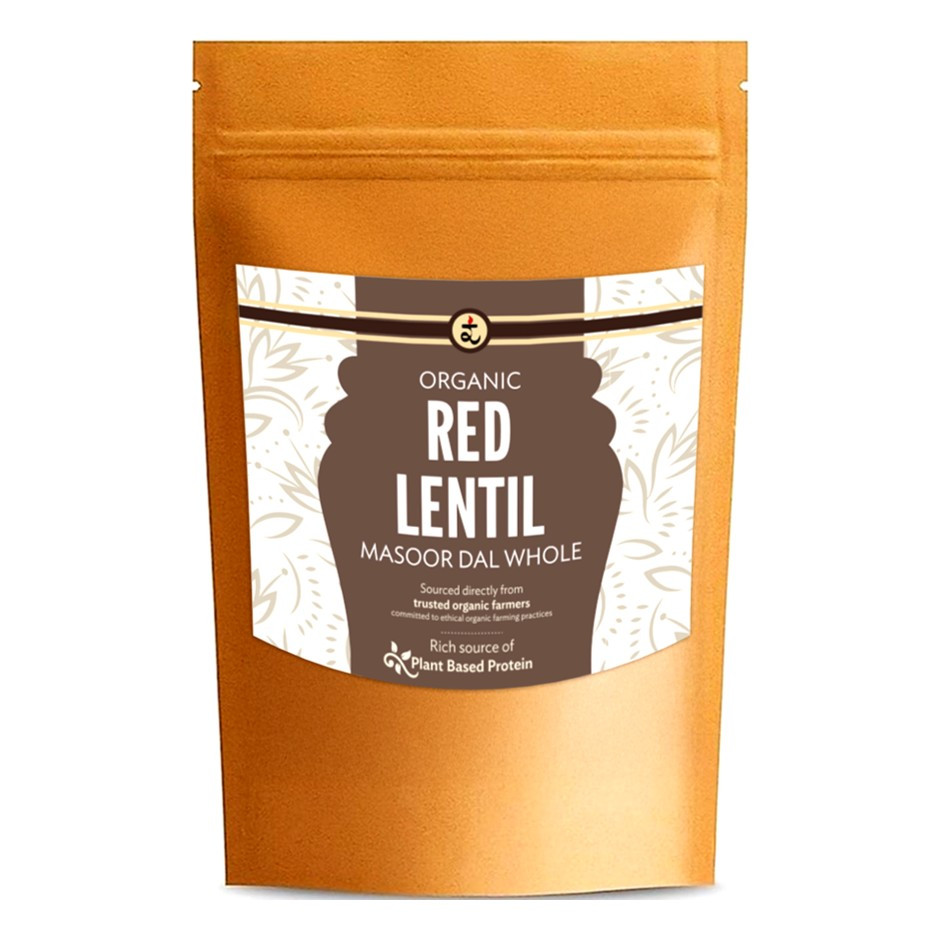 Organic Red Lentil/ Masoor Dal Whole 500g