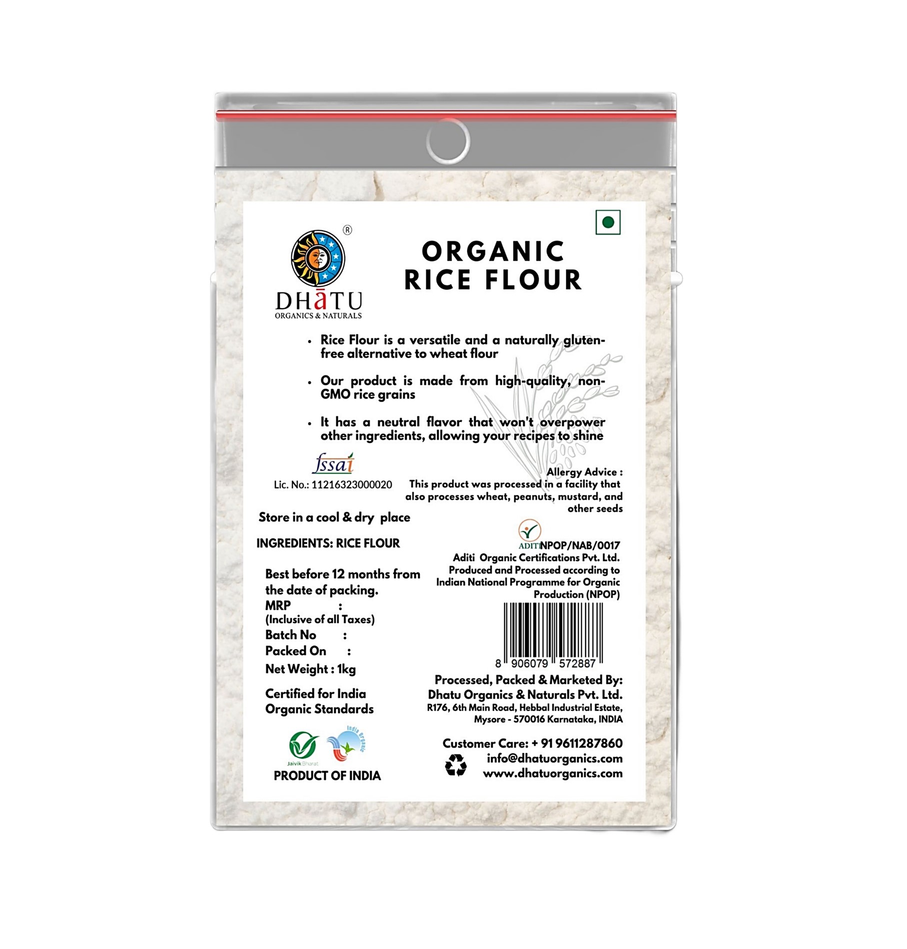 Organic Rice Flour 1kg