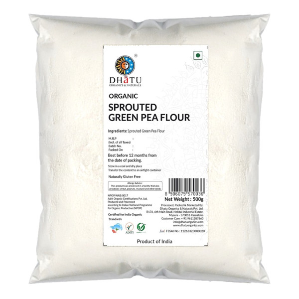 Image of Organic Sprouted Green Pea Flour 500g