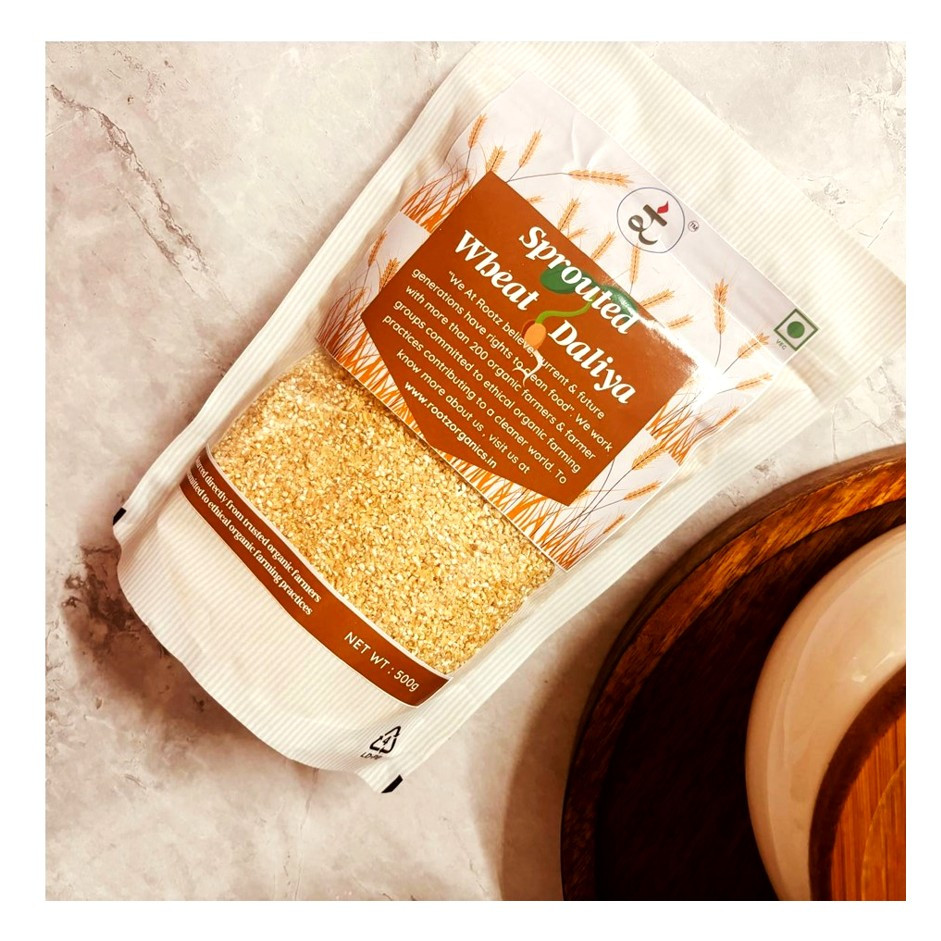 Organic Sprouted Wheat Daliya 500g