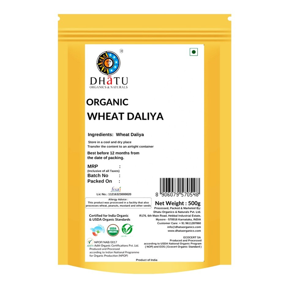 Organic Wheat Daliya 500g
