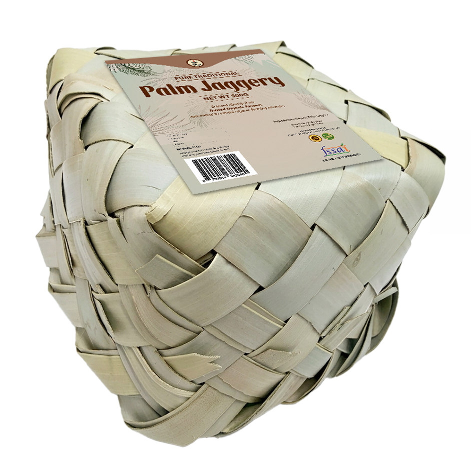 Palm Jaggery 500g – Organically Grown South Indian Palm Sugar | Natural Sweetener for Immunity & Digestion