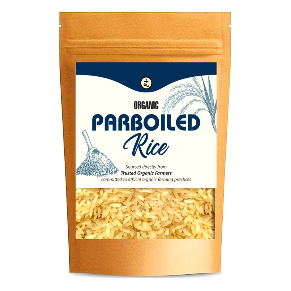 Organic Parboiled Rice 900g - Gentle on Digestion, Relieves Acidity & Supports Balanced Gut Health | Fluffy, Nutrient-Rich & Energy Sustaining