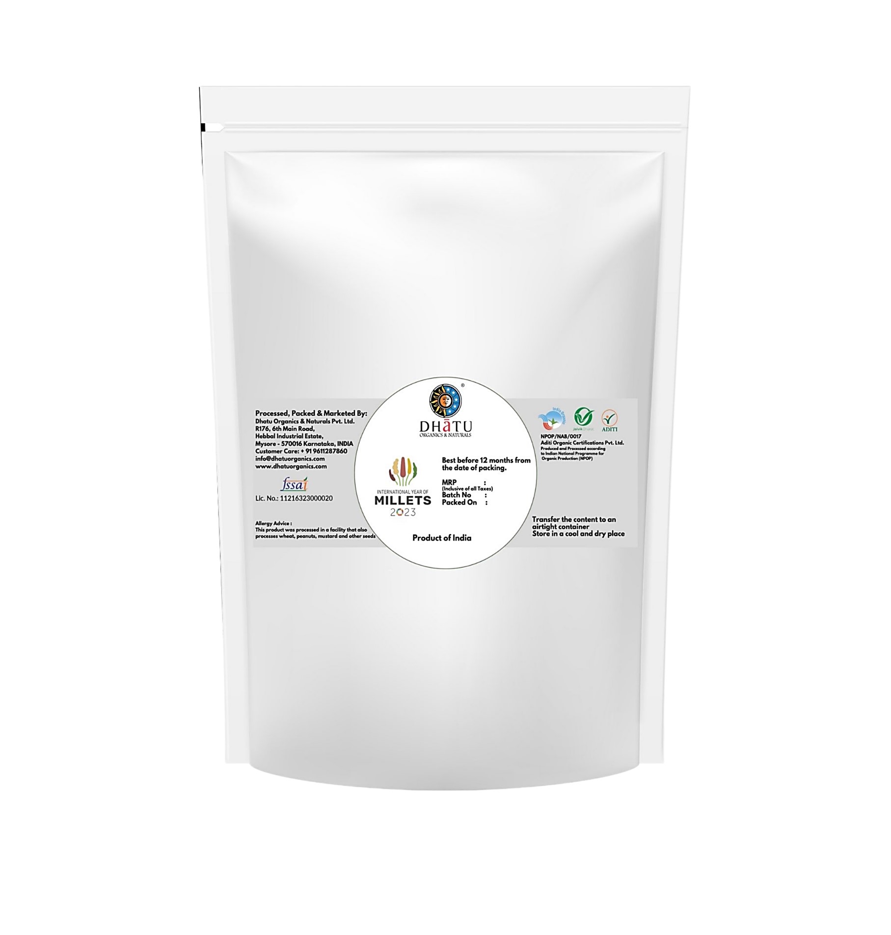 Organic Bajra Flour 500g (Pearl Millet Flour)