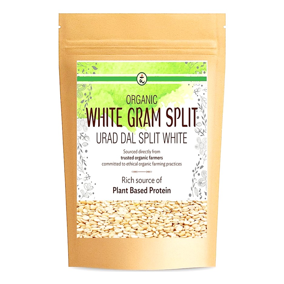 Organic White Gram Split (Urad Dal Split White) 500g