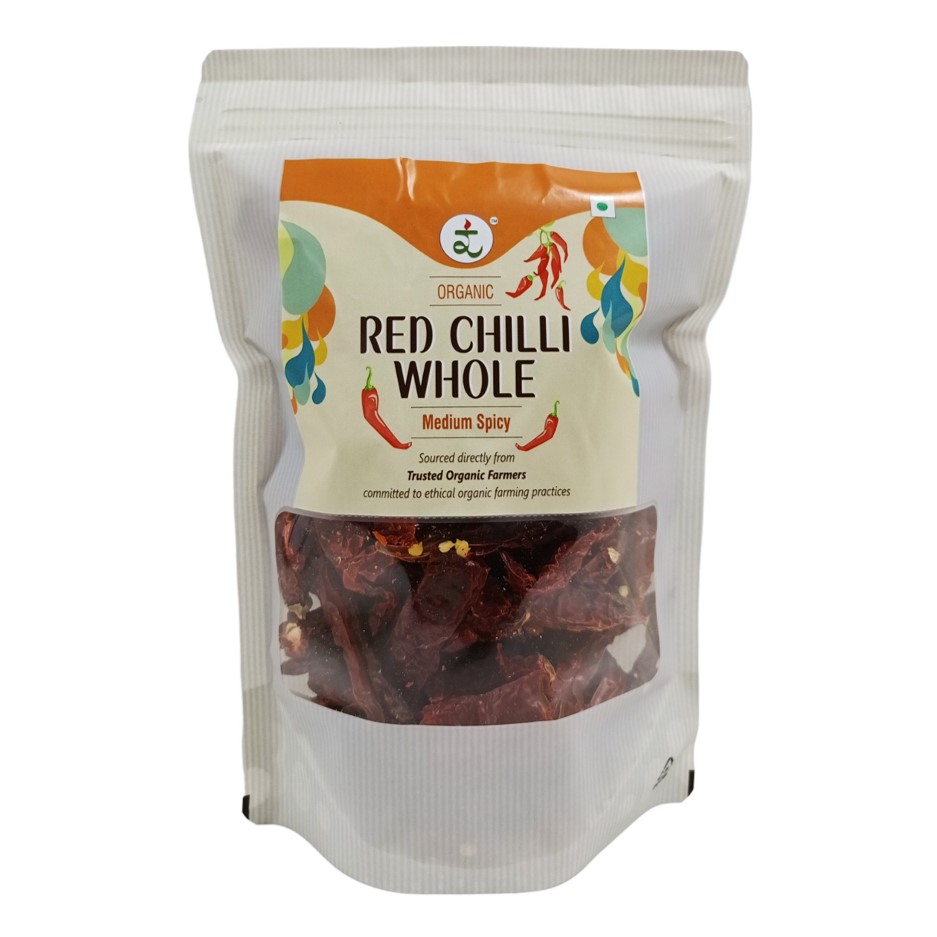 Organic Red Chilli Whole 100g