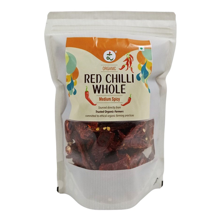 Organic Red Chilli Whole   100g
