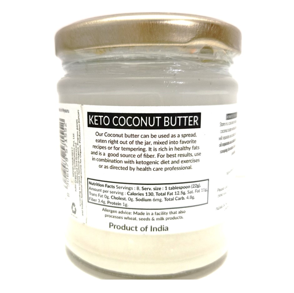 Organic Keto Coconut Butter (classic) 175g