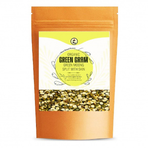 Image of Organic Green Moong split with skin 500g