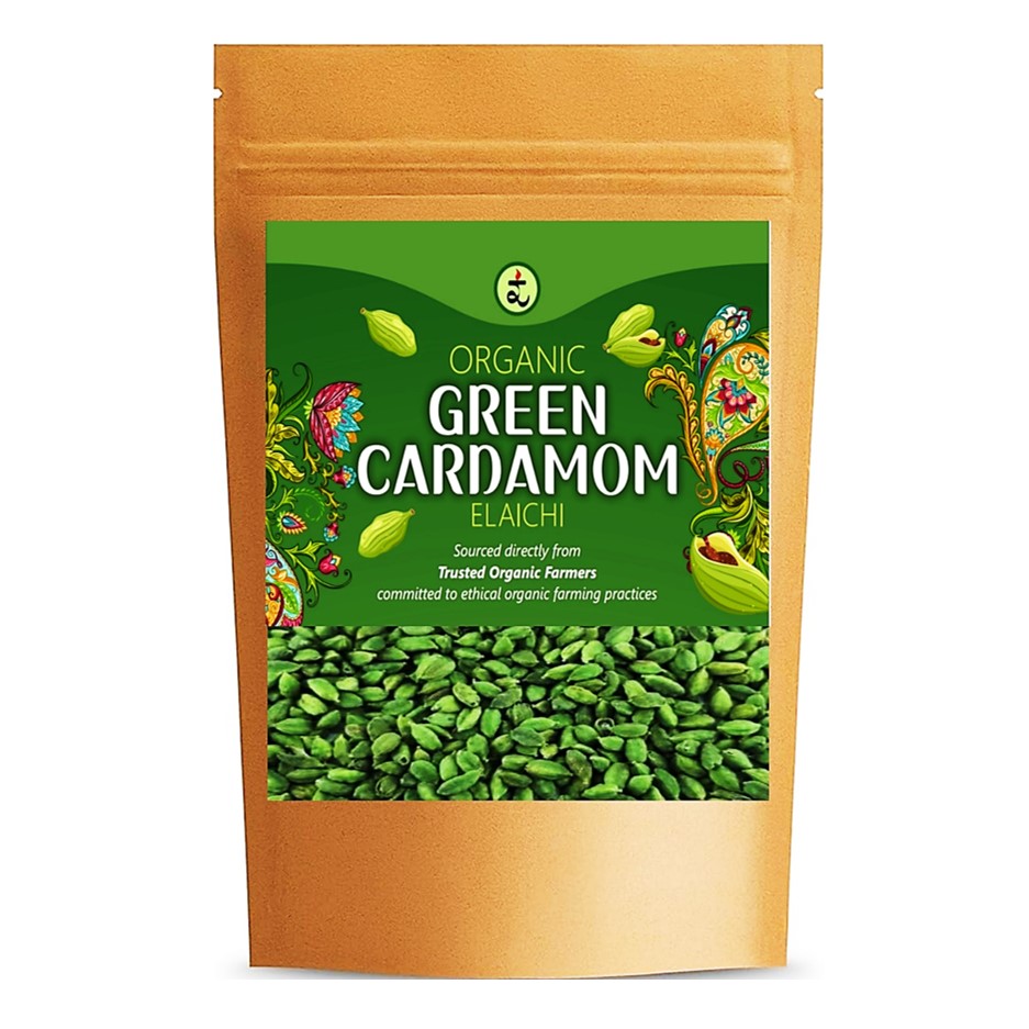 Organic Green Cardamom (Elaichi) 100g