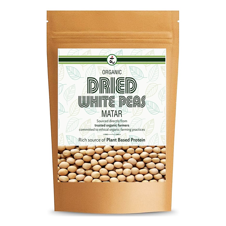 Organic Dried White Peas ( Matar ) 500gm