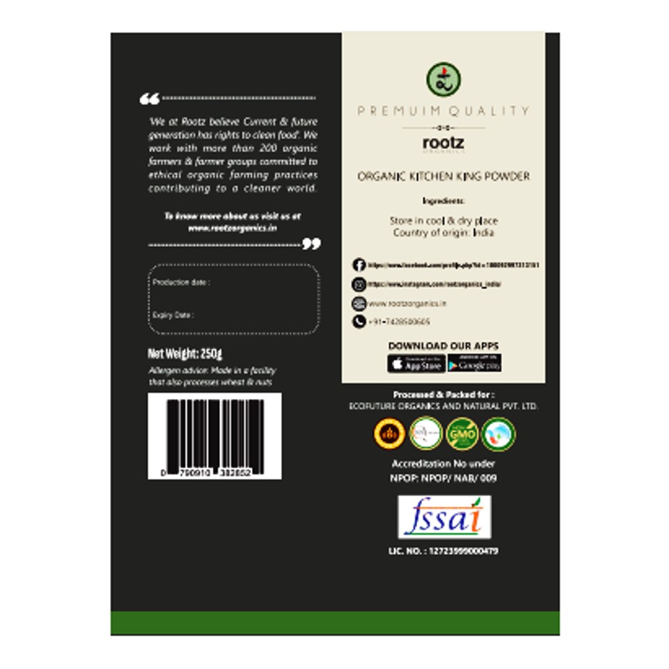 Organic Kitchen King Powder 250gm