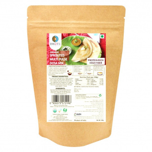 Image of Organic Sprouted Multi Pulse Dosa Mix 200g - Rich in Protein and Fiber