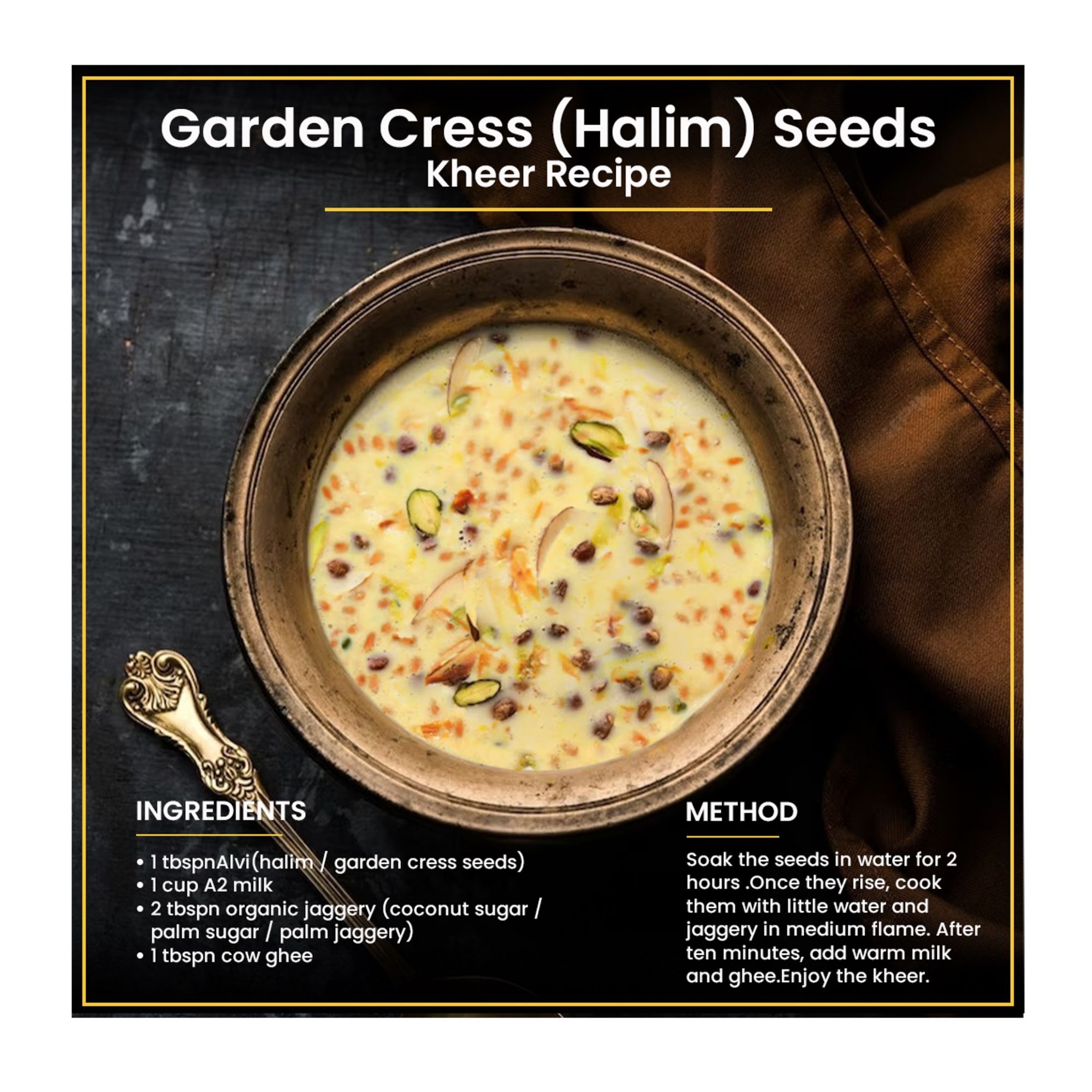 Garden Cress Seed (Alvi / Halim / ChandraShoor)   100g