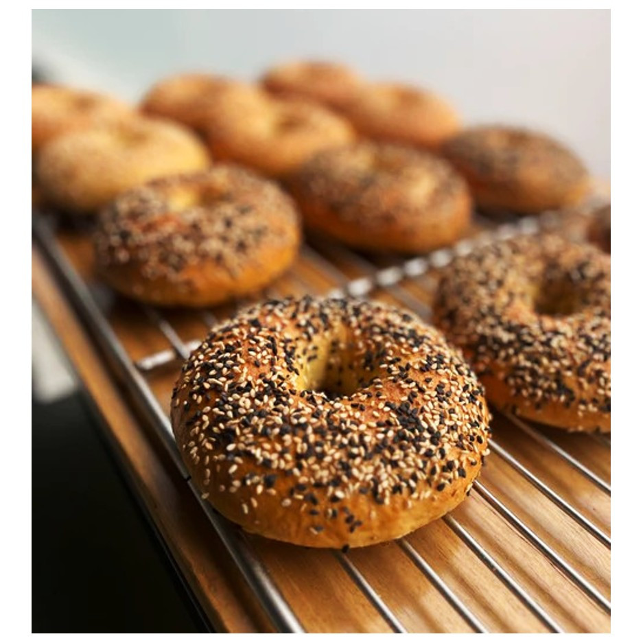 Whole Wheat Sesame Bagels (Set of 2)– Freshly Baked | High-Fiber Healthy Breakfast