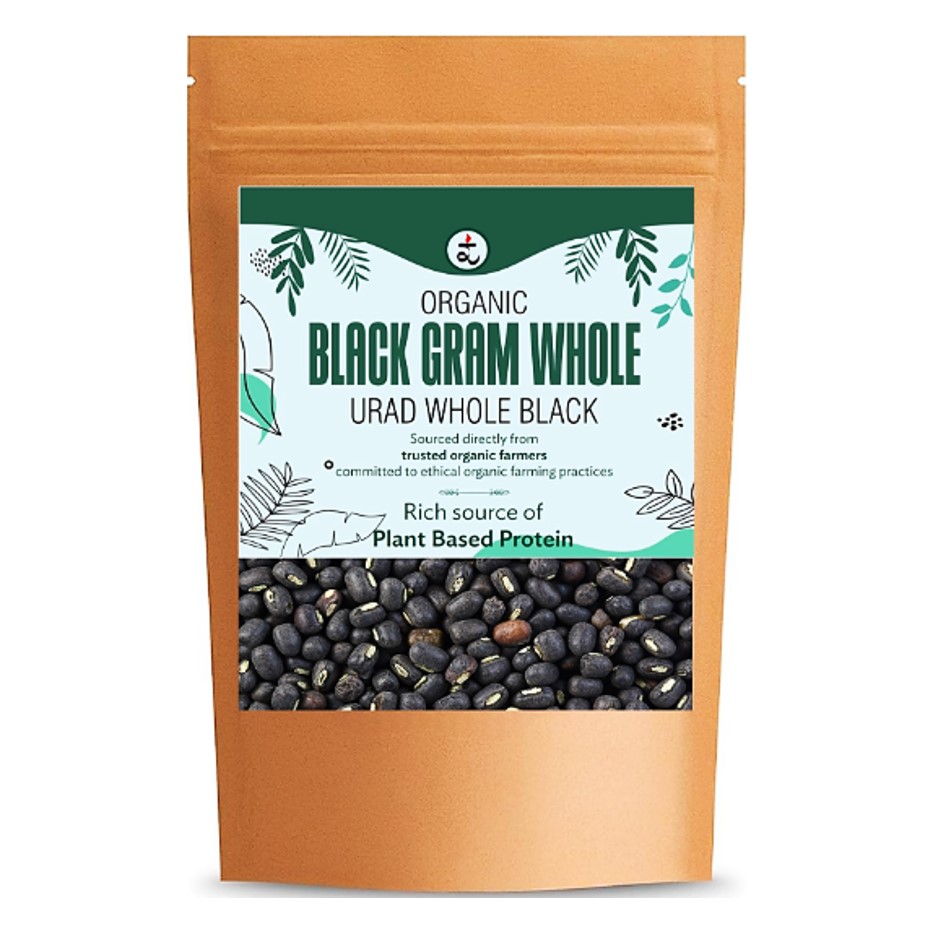Organic Black Gram Whole (Urad Whole Black) 500gm