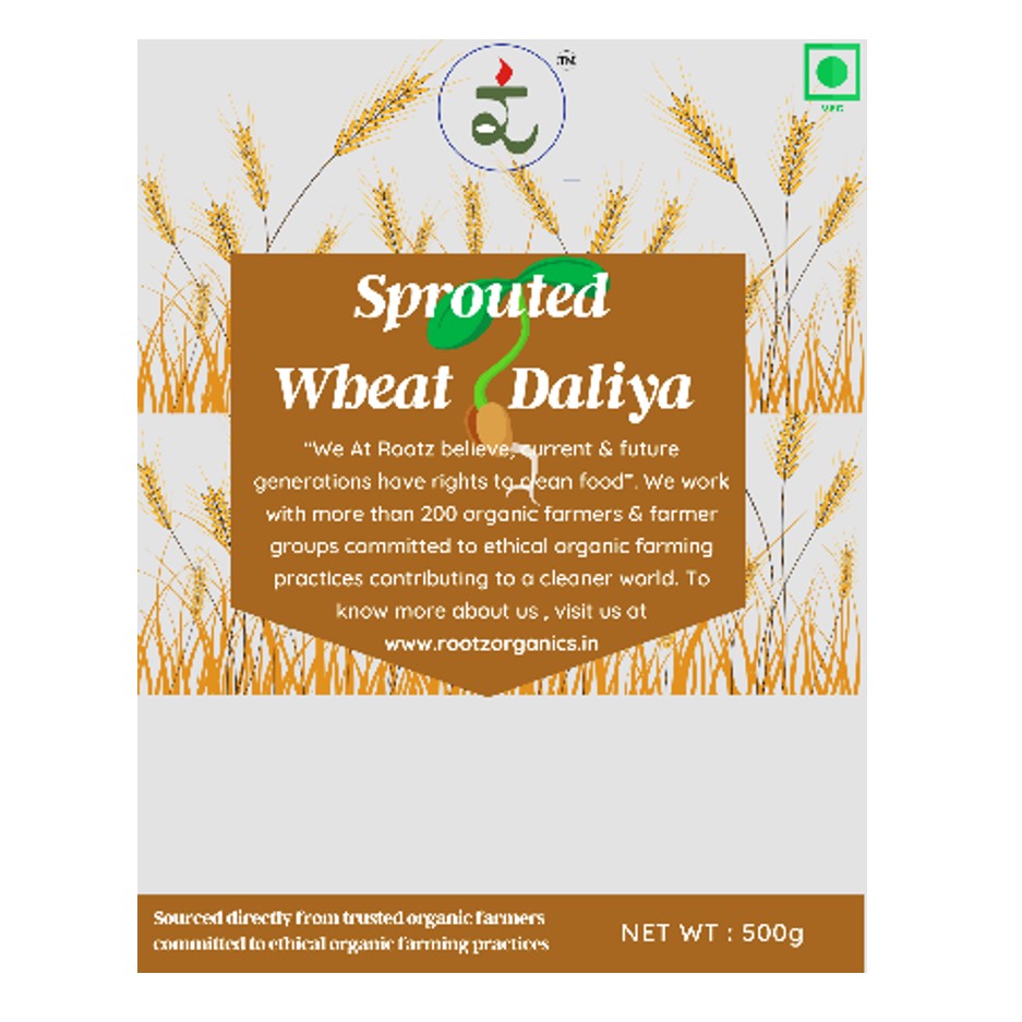 Organic Sprouted Wheat Daliya 500g