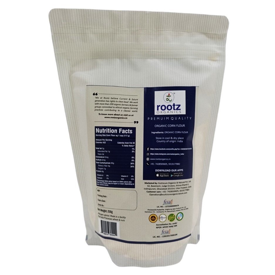 Organic Corn/Maize Flour 250gm