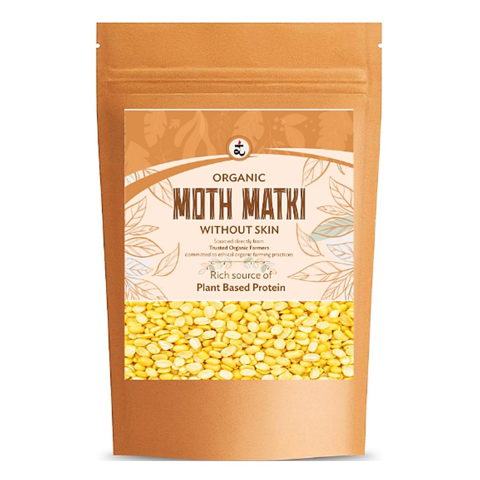 Organic Moth Matki Without Skin 500g