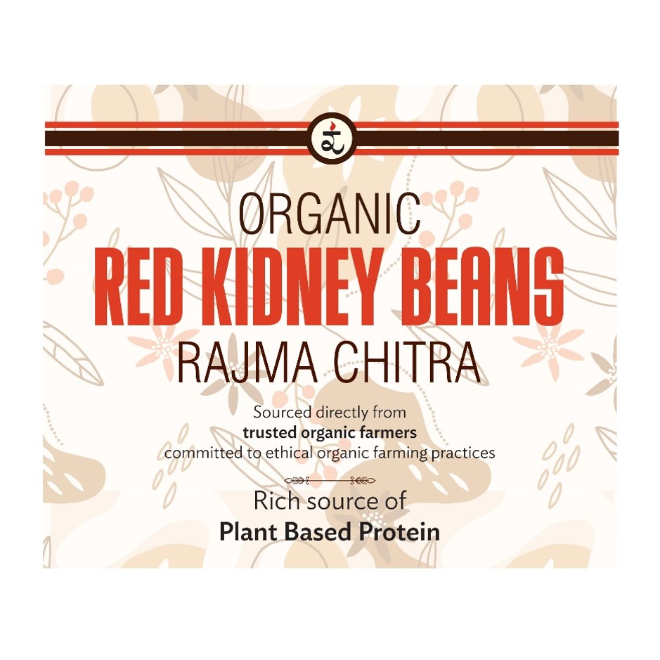 Organic Red Kidney Beans Rajma Chitra 500g