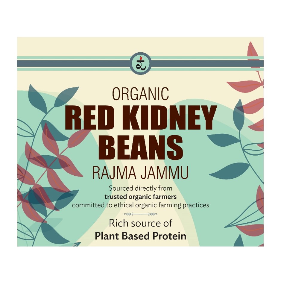 Organic Red Kidney Beans Rajma Jammu 500g