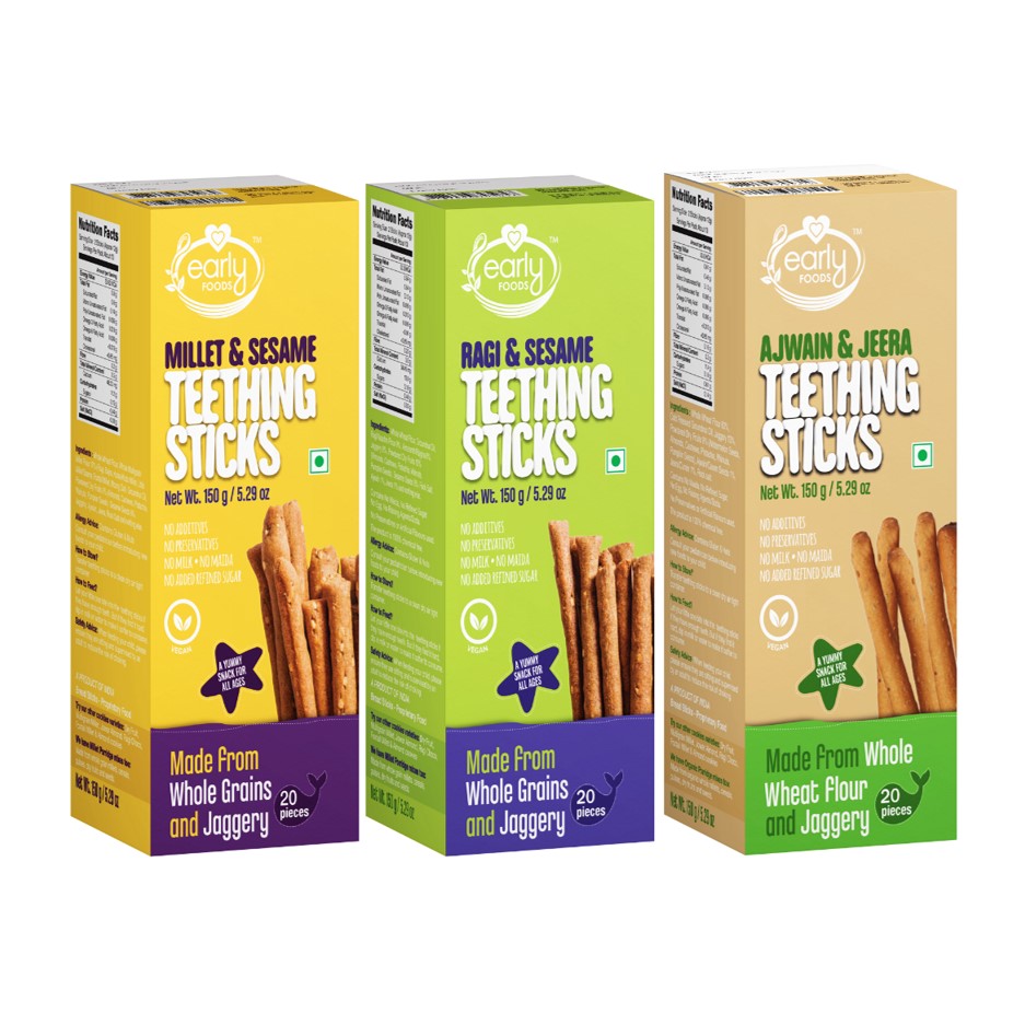 Teething Sticks Combo (Pack of 3) 150gm x 3,