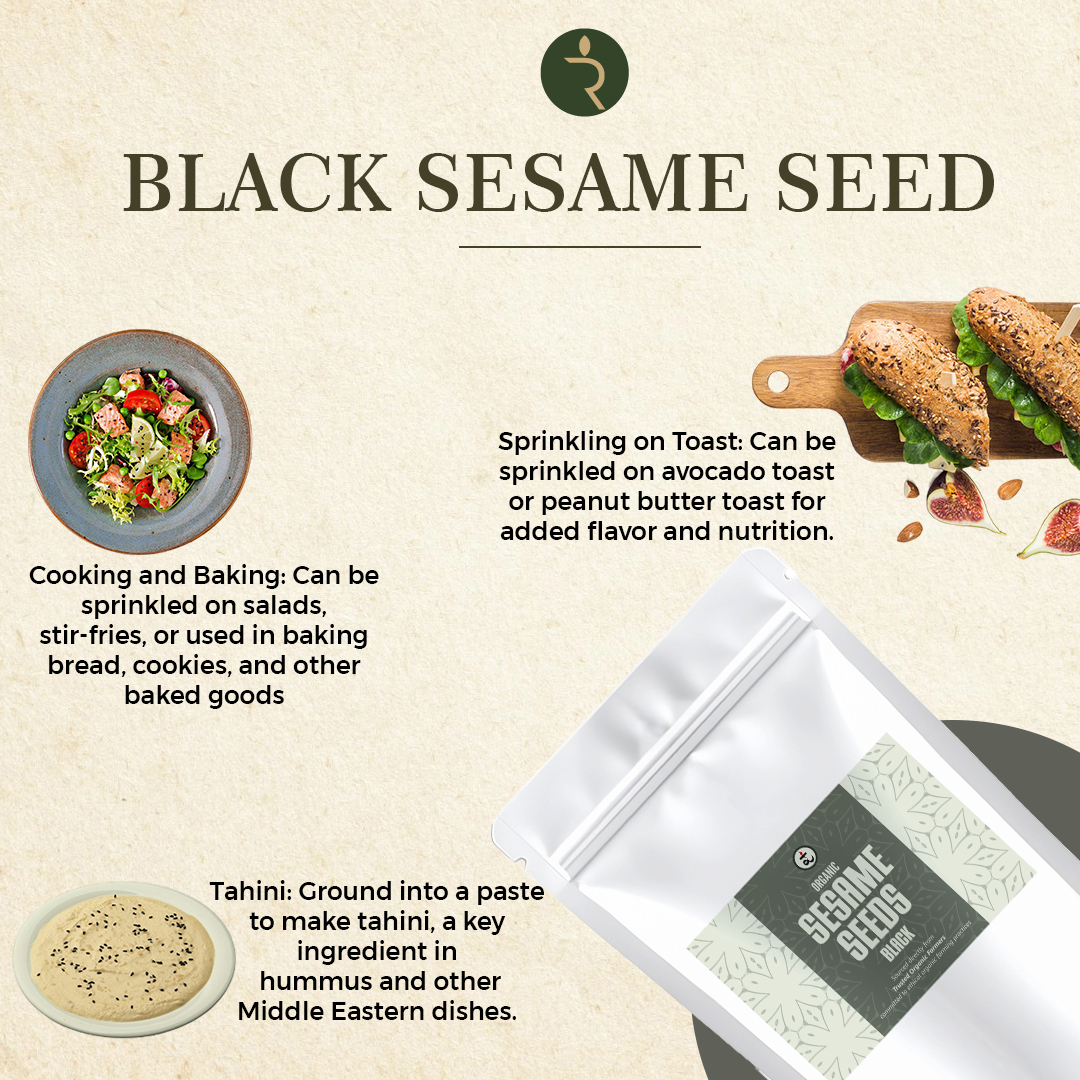 Organic Sesame Seeds Black 250gm