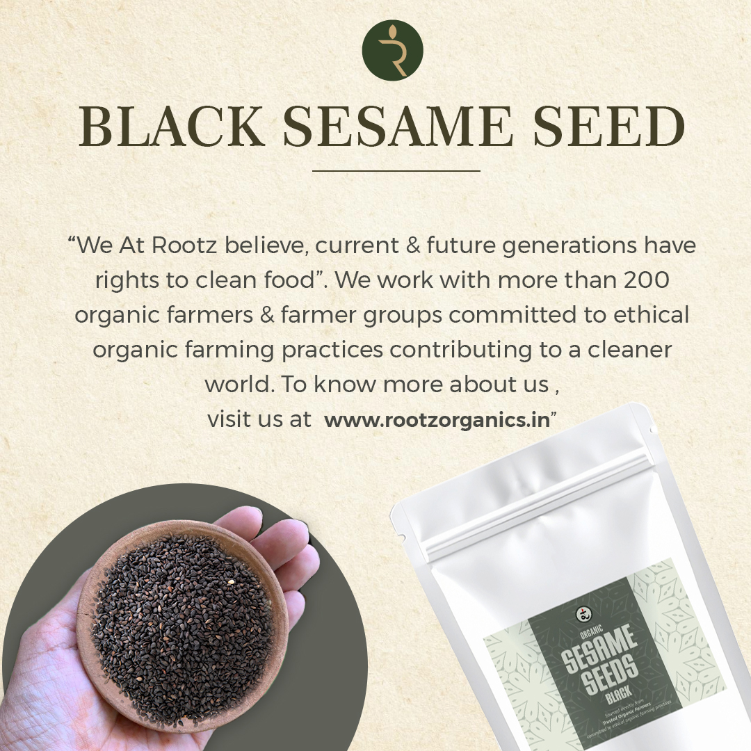 Organic Sesame Seeds Black  250gm