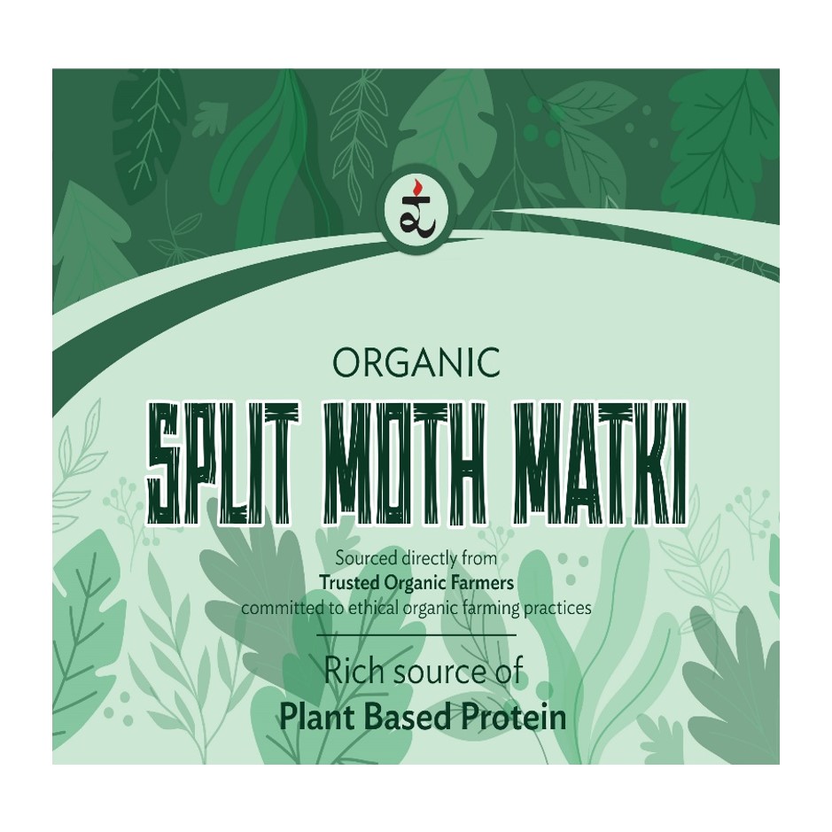 Organic Split Moth Matki 500g