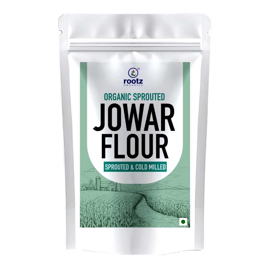 Organic Sprouted Jowar flour 4.5KG - Gluten-Free, Fibre-Rich, Stone-Ground Flour for Gluten Sensitivity & Weight Control