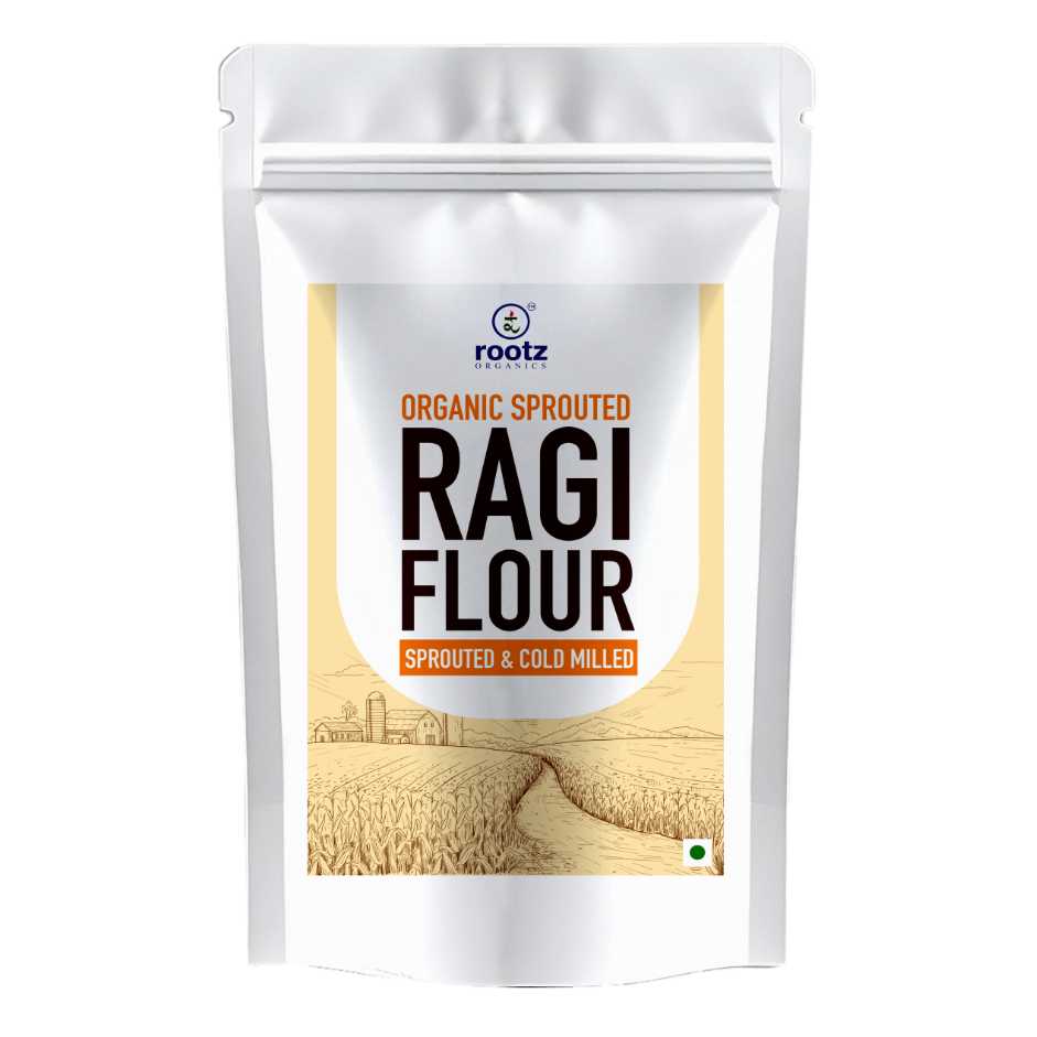 Organic Sprouted Ragi Flour 18KG - Calcium-Rich, Cold-Milled Superfood for Strong Bones & Anaemia Support