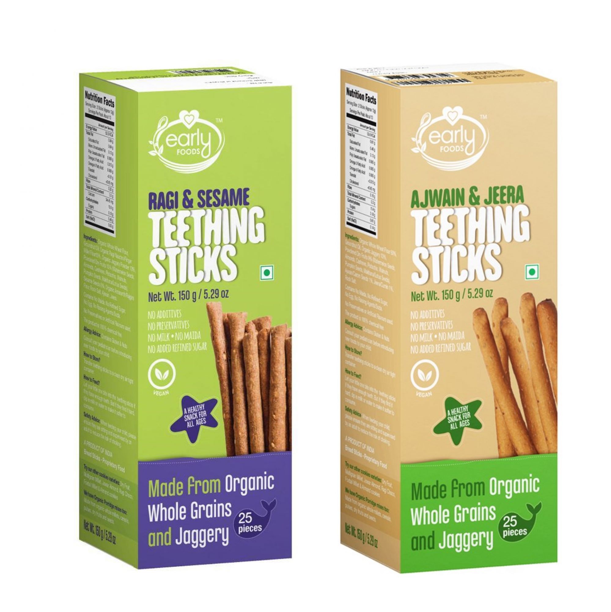 Teething Sticks Combo Pack of 2 (150g*2)