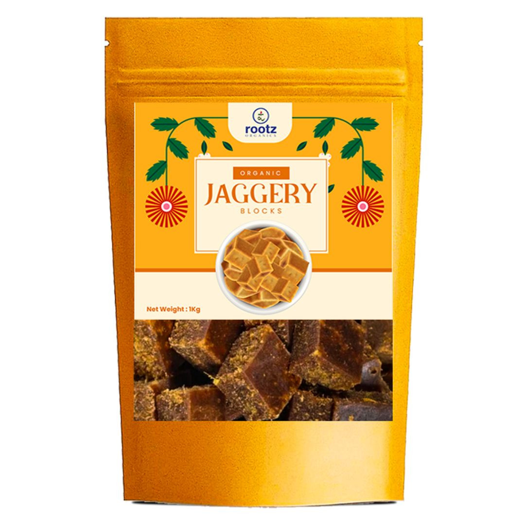 Organic Jaggery Blocks   500gm
