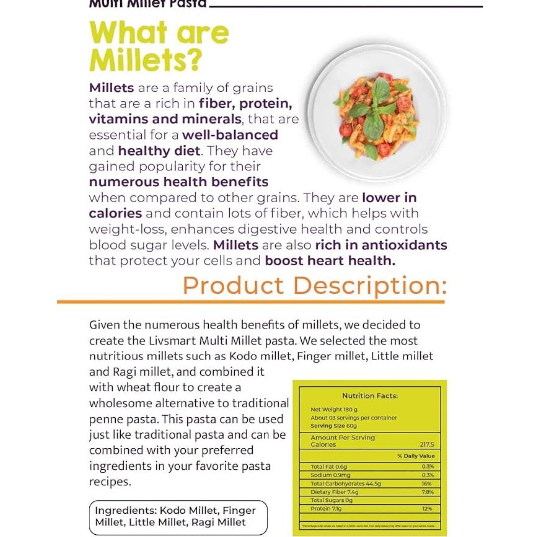 Multi Millet Pasta 180g
