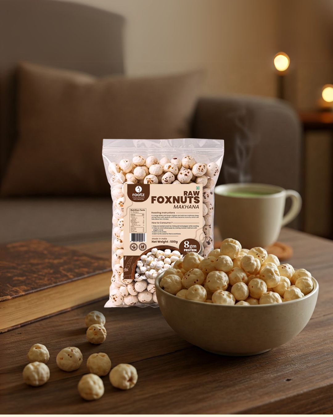 Raw Foxnuts (Makhana) 500gm