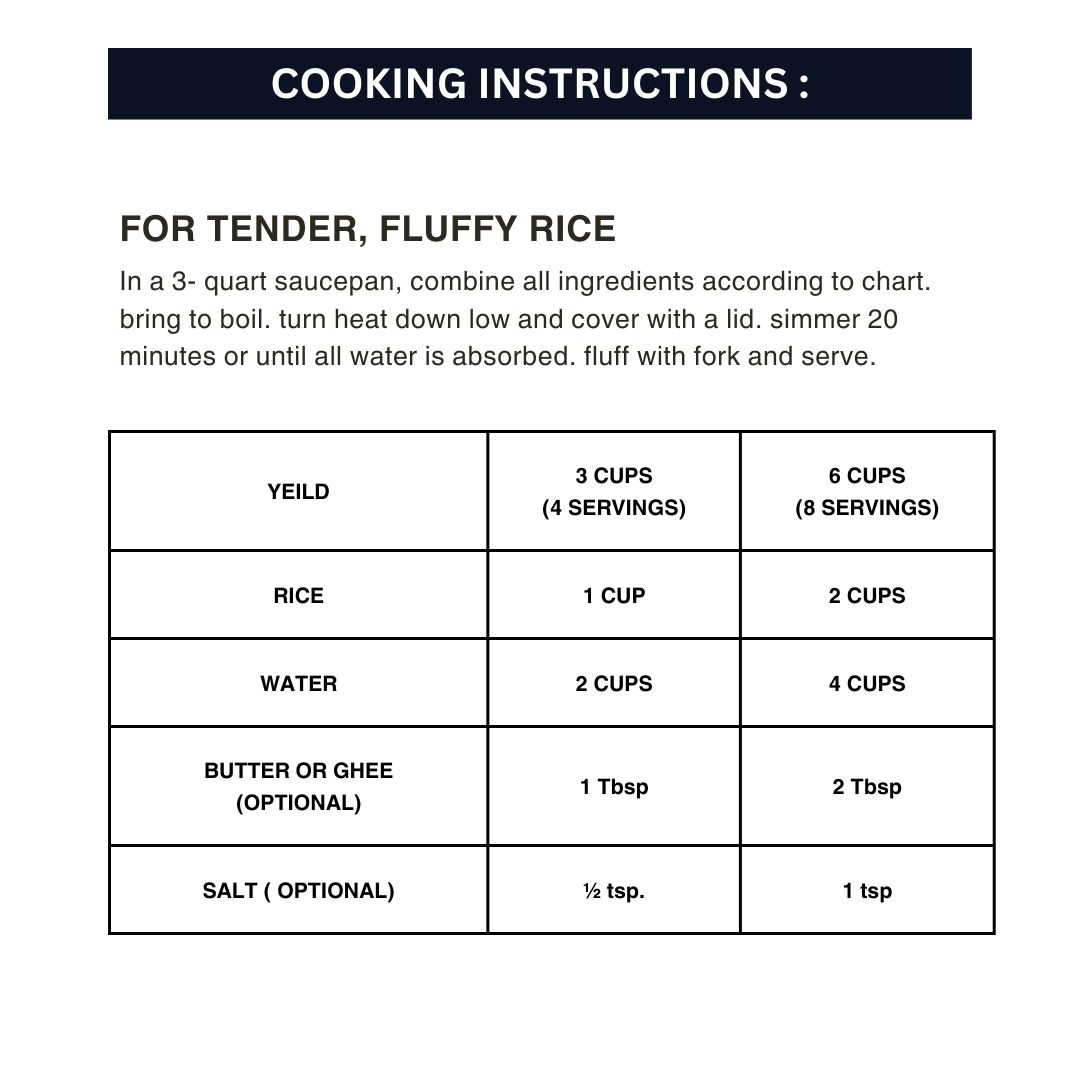 Organic White Basmati Rice (Long Grain) 1kg