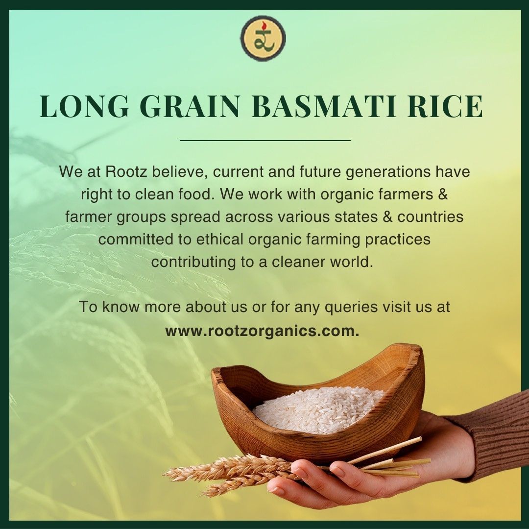 Organic White Basmati Rice (Long Grain) 1kg