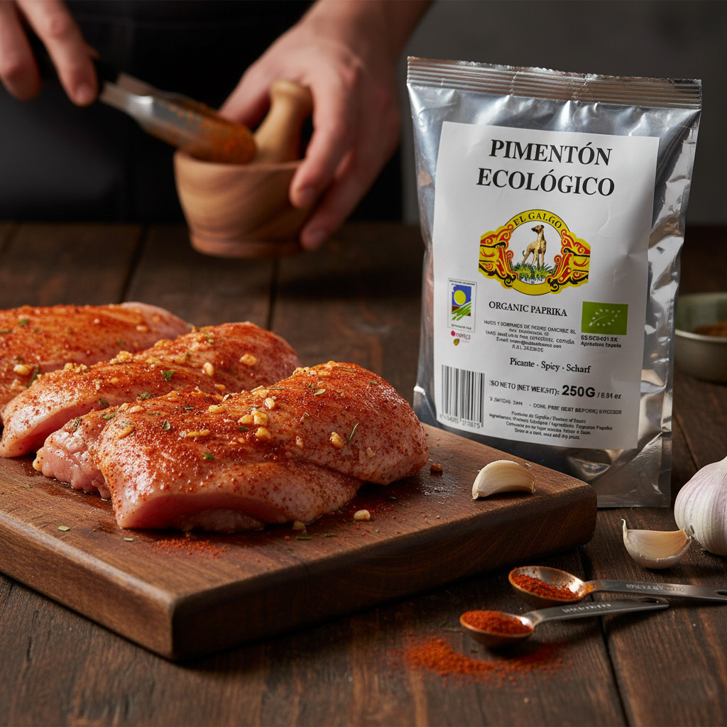 El Galgo Organic Smoked Paprika 250g – Premium Spanish Spice-Refill pouch