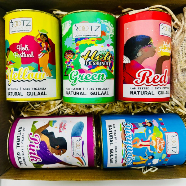 Image of Natural Holi Gulal Set – Skin-Friendly &amp; Fragrant Colors