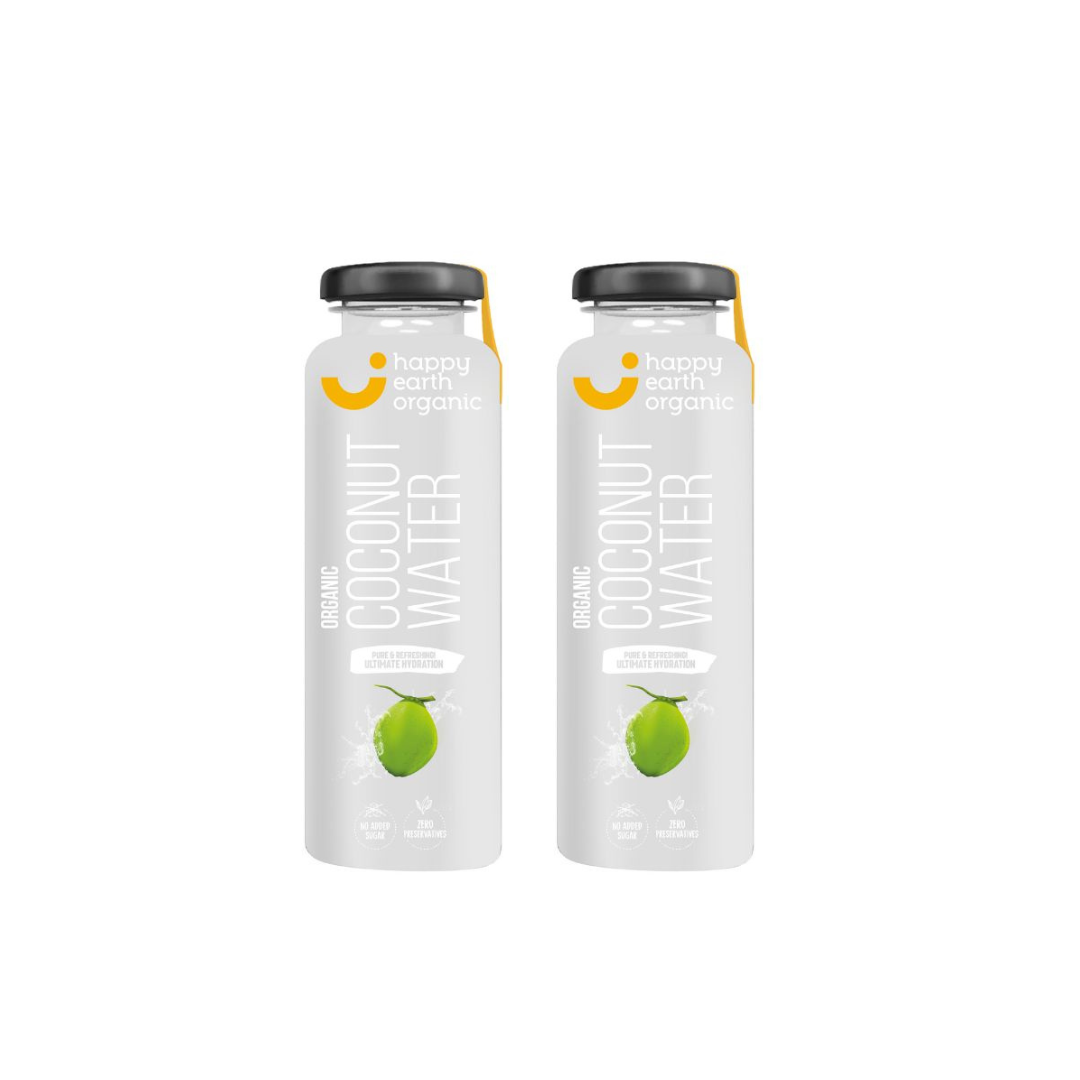 Organic Coconut Water - Glass Bottle pack of 2