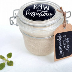 Image of Raw sensations - Peppermint Body Scrub - Small by Rootz Organics