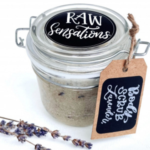 Image of Raw sensations - Lavendar Body Scrub - Small by Rootz Organics