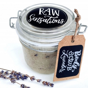 Image of Raw sensations - Lavendar Body Scrub - Large by Rootz Organics