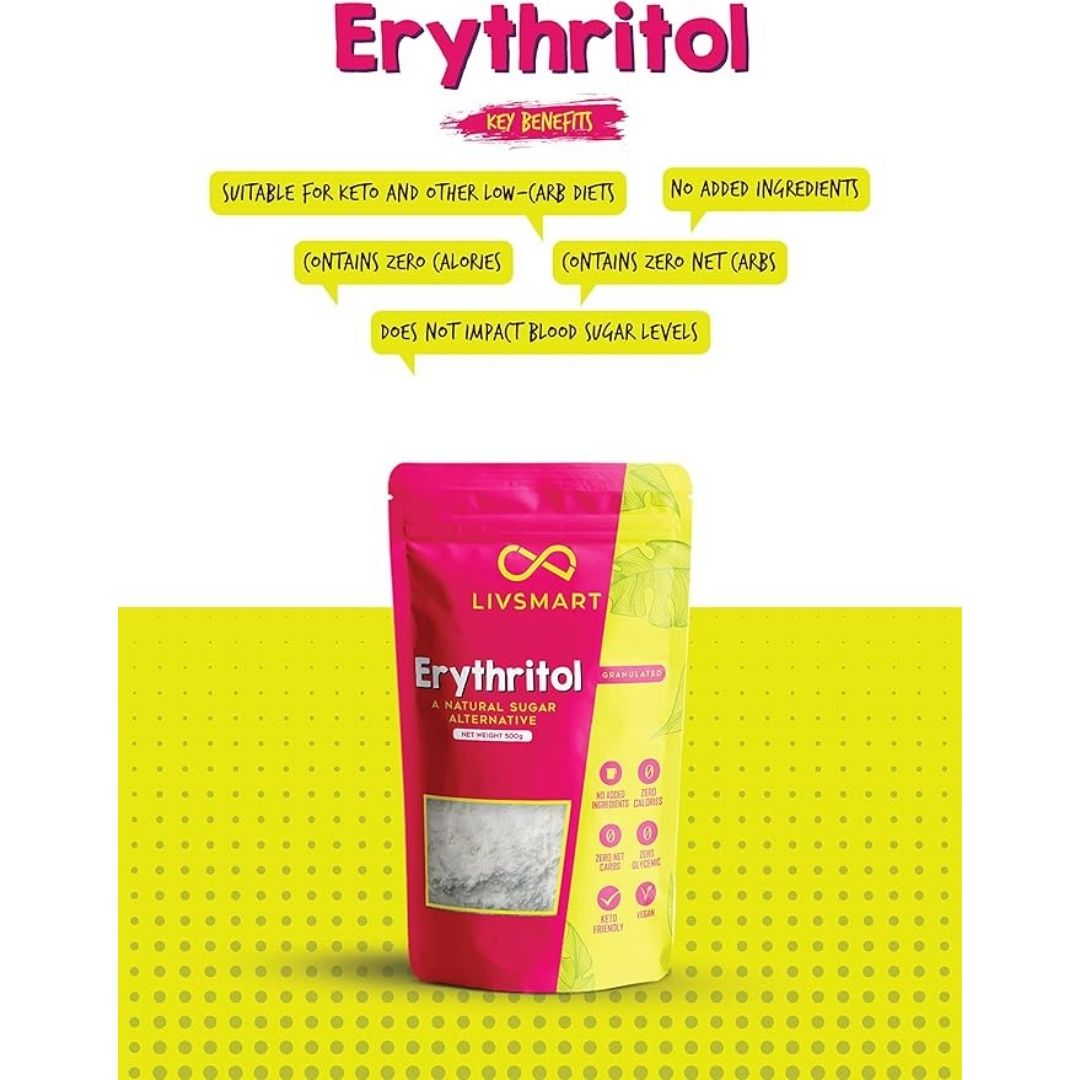 Livsmart Pure Erythritol (500 grams) Sugar Free Sweetener