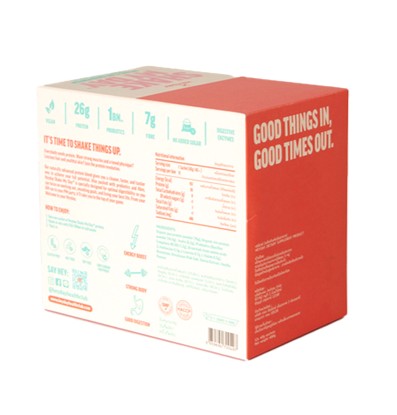 Organic Vanilla Flavour Plant-Based Protein Powder Box of 12 Sachets