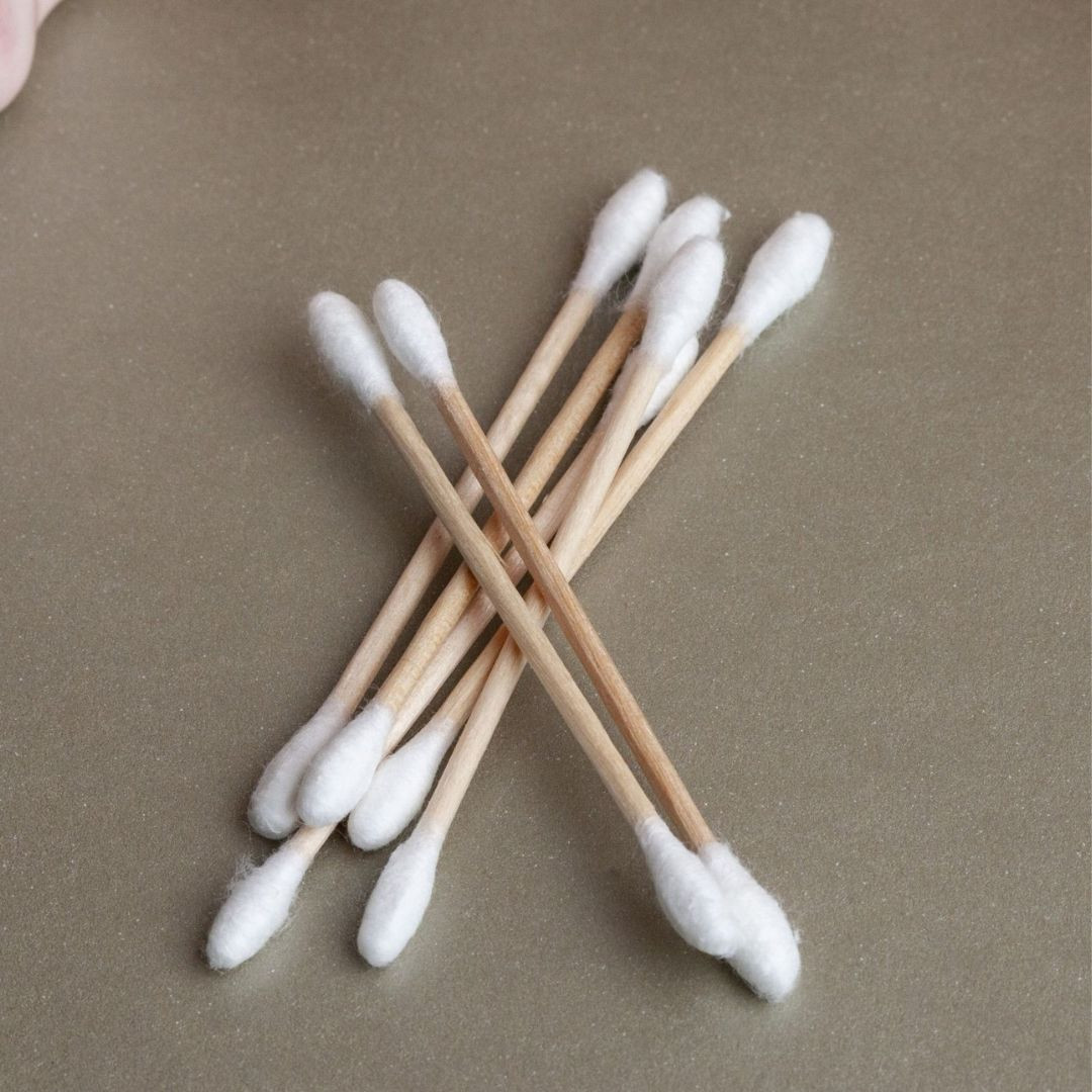 Bamboo cotton buds (pack of 80) by Rootz Organics