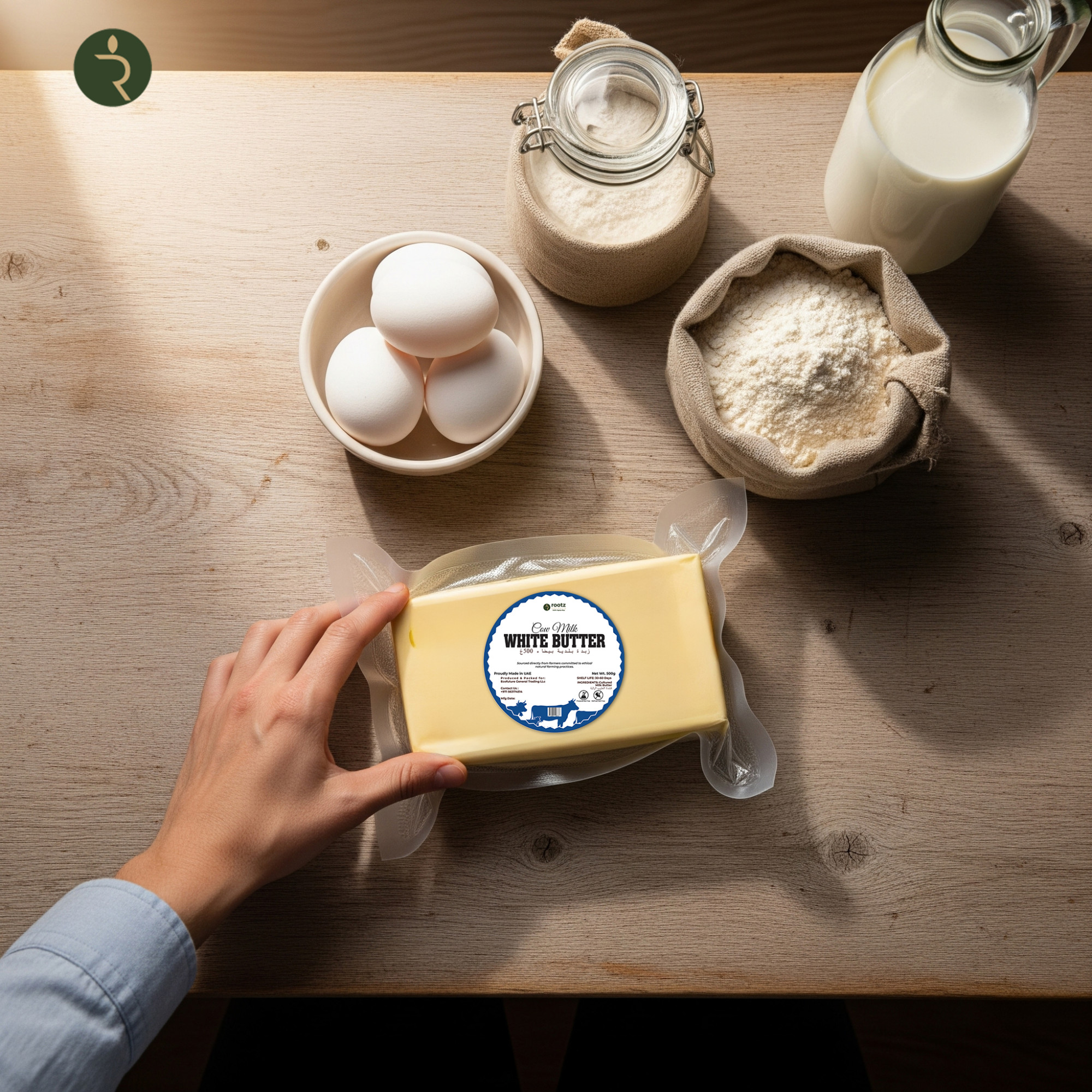 Pure Cow Milk White Butter – Organic & Natural (500g)