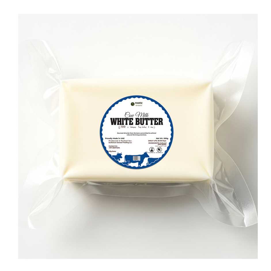 Pure A2 Cow Milk White Butter – Organic & Natural (500g)