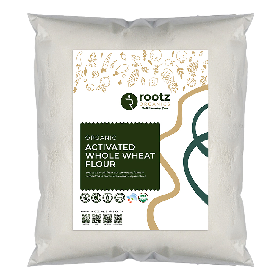 Activated Whole Wheat Flour (Organic) 3kg Bulk